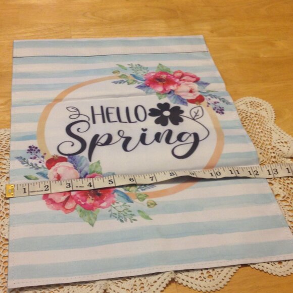 Welcome Spring Garden Flag, Floral - Picture 2 of 3